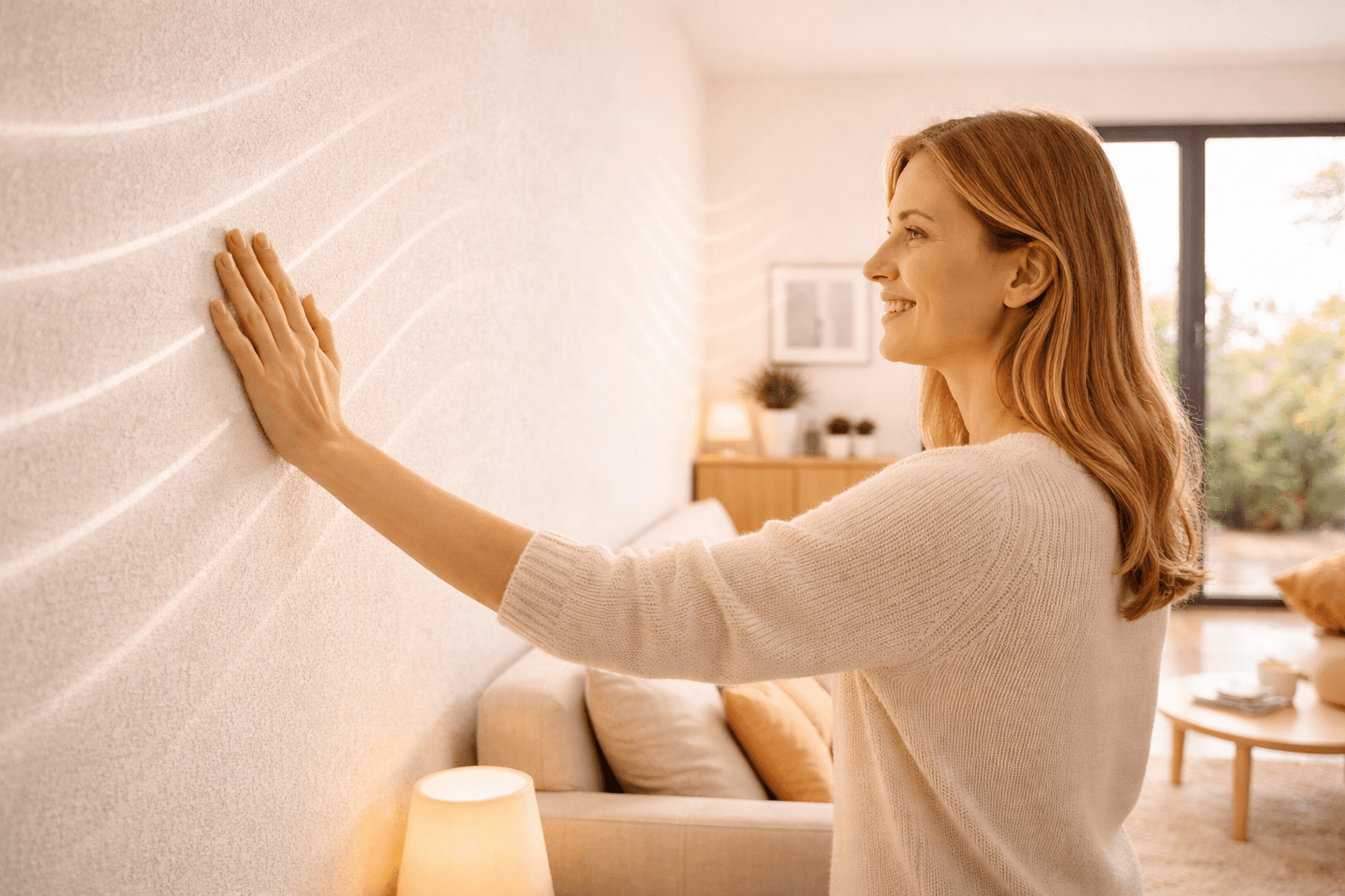 Warm living space with KOHPA® infrared heating – comfortable family home